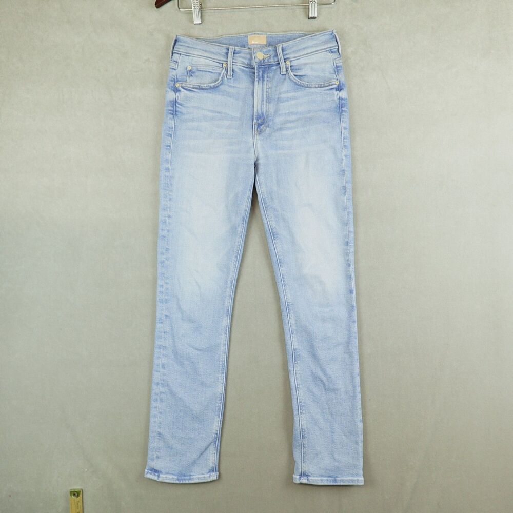 Mother Jeans Women 27x29 Dazzler Ankle Mid Rise Limited Edition Blue Denim